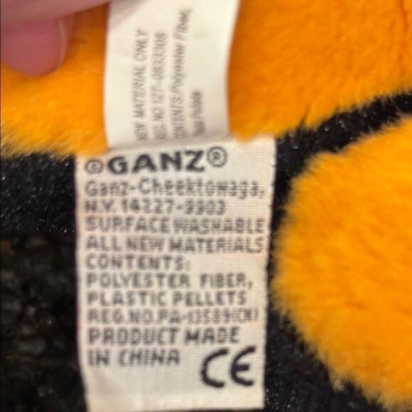 GANZ Webkinz Lava Dragon Black And Orange 10" Plush Stuffed Animal - Picture 8 of 9